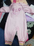 优奇婴儿衣服春秋新款连体衣纯棉宝宝秋款哈衣全棉内衣新生儿睡衣爬服 新款【升级舒绒棉】小苹果 66cm 实拍图