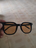 瑞玻尔黑框茶色墨镜韩版男潮时尚百搭高级感眼镜开车专用ins太阳镜女 黑框/茶片 实拍图