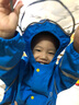 柠檬宝宝儿童防水雨衣卡通造型雨衣儿童斗篷雨披新品小学生男女童雨具 搞怪海盗鲨【连体款】 L【请按主图尺码表选择】 实拍图