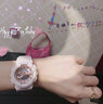 卡西欧（CASIO）女表BABY-G少女时代女黑金多功能电子防水运动手表女 送礼推荐 杏粉色BA-110XCP-4A 实拍图
