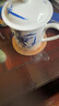陶相惠 陶相惠景德镇陶瓷茶杯带盖骨瓷水杯喝茶杯青花瓷器办公杯子499ml 青花竹报平安 实拍图