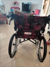 澳利安佛山东方轻便老人轮椅折叠残疾人医用家用护理旅行小型便携代步车 20寸后轮+【CT粉紫花布】 实拍图
