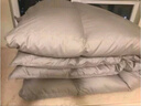 源生活防钻绒 100%白鸭毛羽毛被子被芯 四季单人被 5斤 150*200cm 灰 实拍图
