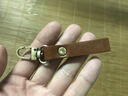 布朗克 手包用手腕绳手指绳钥匙扣锁匙扣汽车钥匙扣真头层牛皮男女Y121 短-黄啡 实拍图