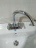 菲时达 冷热双孔水龙头 卫生间洗脸面盆龙头双把双孔 台盆龙头加厚全铜龙头 6668加厚手轮款含60cm进水管一对 实拍图