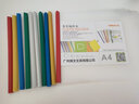 天顺报告夹10MM拉杆夹A4横式抽杆文件夹横版抽杆夹透明图纸夹学生卷子分类插页书夹子横向报告夹 Q313 白蓝绿黄红各颜色2个=10个装 实拍图