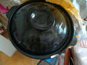 一枚王电器配件店砂锅炖锅煲汤煮粥插电纯平底电陶炉专用明火大小号陶瓷 蓝色 实拍图