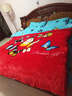 雅鹿婚庆四件套大红床单被套亲肤棉喜庆被罩婚礼刺绣多件套装床上用品 浪漫一生【大红经典 精美刺绣】 1.8m床单款四件套-被套200*230cm 实拍图