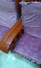 丰收日 家纺 红木椅子沙发坐垫可拆洗带靠背加厚坐垫实木沙发垫 纯色压花-紫色 50*45*高度60（海绵） 实拍图
