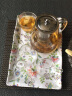 美斯尼 耐热玻璃茶壶泡茶壶花茶壶套装茶具加厚玻璃壶带过滤泡茶器 茶盘+4杯+壶 1020ml 实拍图