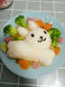 兔子海豚花米饭饭团模具便当寿司DIY可爱动物造型表情模具4件套 实拍图