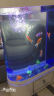 欧宝 鱼缸玻璃生态水族箱子弹头家用客厅屏风金鱼缸大型可定制 抽屉款  侧滤 0.8米长 实拍图