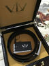 V.V.BROWN VTV真正鳄鱼皮不锈钢板扣皮带男士腰带平滑明星同款真皮生日礼物 黑色带身银色扣头 110cm 31-33裤码,2尺4-2尺6腰围 实拍图