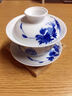 长物居茶具三才杯盖碗盖杯景德镇纯手工手绘青花瓷功夫茶具景德镇礼盒装 石榴 实拍图