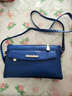帝行新款手拿女包中老年女士斜挎包妈妈小方包妇女斜跨手机包零钱包 蓝色 实拍图