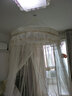 以美家纺 欧式圆顶蚊帐 落地吸盘吊顶蚊帐 宫廷公主床幔 花漾灰白 1.8*2.2m床 实拍图