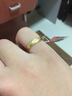 千影珠宝 黄色金戒指男士女款食指环情侣对戒 学生小号戒子镀金仿真砂金首饰送礼物尾戒子圈戒 单个价港码16-17号 实拍图