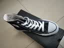 匡威（Converse）帆布运动板鞋 ALL STAR HI高帮休闲鞋 经典男女全明星 日本直邮 BK-黑色 22.5 实拍图