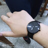 时刻美（skmei）男士手表男学生高中生青少年超薄情侣石英表简约潮流防水商务表 9185白针 实拍图