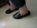夏季男士豆豆鞋男鞋英伦透气驾车鞋韩版潮流乐福鞋懒人鞋休闲鞋 黑色 43 实拍图