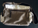 帆特西 男士休闲单肩斜挎包 韩版帆布男包 初中高中大学生书包 帆特西V81005 素雅灰色 实拍图