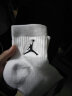 耐克（NIKE）袜子男女袜舒适运动 Air Jordan篮球袜 跑步袜吸汗耐磨 长筒【黑色3双装】DA2123-010 L/42-46码 实拍图