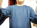 胖哥哥卫衣男宽松圆领套头衫肥佬长袖打底体恤衫潮加肥加大码胖子上衣服 深海蓝 3XL 【190-210斤】 实拍图