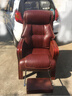 盛宁 老板椅真皮牛皮可躺办公椅按摩家用实木四脚大班椅书房会议椅子 棕色仿牛皮 不加脚踏 不加按摩 实拍图