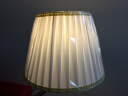 优丽美家台灯灯罩落地灯罩配件 美式中式欧式简约大气布艺PVC材质罩子外壳 UL001白色（30.5厘米） 实拍图