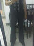 Daft男士喇叭裤男式微喇裤黑色西裤大脚裤修身西裤青年休闲西裤跳舞裤 黑色 32 实拍图