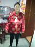 奉孝中老年女装秋冬外套妈妈装喜庆唐装棉袄老年人奶奶装生日祝寿上衣 深红(加棉) 加厚 4XL （建议125-135斤） 实拍图
