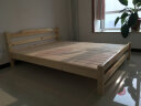 维特巴哈床双人床现代简约实木床北欧简易卧室大床家用成人婚床 实木床【无油漆】送5厘米床垫 1.8*2米+1个床头柜 实拍图