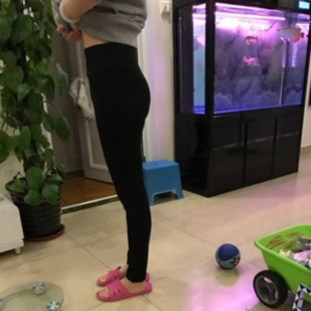 唛伊衣春秋薄款打底裤女外穿高腰九分铅笔小脚裤百搭显瘦弹力紧身裤子 黑色长裤（不加绒） XL 实拍图