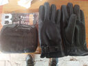 欧鹿雅顿手套男秋冬韩版保暖加绒加厚防风骑车触屏开车防滑防水男士手套 黑色触屏 均码弹力大 实拍图