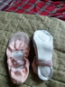 成人幼儿童舞蹈鞋软底猫爪练功鞋男女芭蕾舞鞋体操瑜伽形体跳舞鞋 粉色皮头练功鞋 37(内长23cm) 实拍图