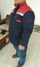 宏安途工作服棉袄棉衣工装男劳保服防风反光条冬季工程服活里活面棉服 红色+藏蓝上衣 185/XXXL 实拍图