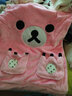 仙之仪睡衣女秋冬加厚法兰绒珊瑚绒可爱卡通加绒保暖家居服韩版休闲套装 124粉色兔 KR M 实拍图
