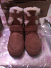 AU&MU澳洲冬季羊皮毛一体雪地靴男女大码中筒靴子加绒加厚保暖防滑棉鞋 栗色 【男女款】【羊皮毛一体】375 43 实拍图