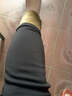 魔之韵弹力紧身小脚打底裤子外穿女士休闲大码胖mm显瘦薄款/加绒裤8181 蓝色【长裤黄金绒冬款】 加绒 5XL (170-185斤左右) 实拍图