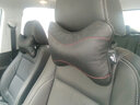 Circle Cool 牛皮汽车头枕护颈枕 车上抱枕座椅靠枕腰靠垫小车用头层牛皮枕头 牛皮颈枕 烟灰色 2个 实拍图
