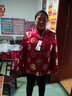 奉孝中老年女装秋冬外套妈妈装喜庆唐装棉袄老年人奶奶装生日祝寿上衣 深红(加棉) 加厚 4XL （建议125-135斤） 实拍图