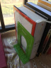 创易 创创意金属卡通铁书立 彩色书靠2片/付 学生办公用品书架书夹书挡 6.5 小号绿色 实拍图