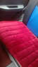 車格仕汽车坐垫通用冬季毛绒加厚三件套单片后排座垫防滑保暖绒座套车载 激情红 毛绒加厚坐垫后排单片 实拍图