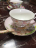 嘉兰 咖啡杯碟套装 欧式茶具英式下午茶杯骨瓷杯碟咖啡杯奶杯果汁杯 丽日蓝满金 实拍图