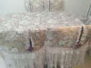 巧心思餐桌布椅套套装蕾丝布艺欧式田园茶几台布长方形桌布布艺餐椅简约 暗香园-紫色 【套装】6椅垫靠背+130*180桌布 实拍图
