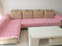 西子纱沙发垫四季通用防滑高档提花沙发坐垫毛绒沙发套罩可机洗2025新款 粉色 90*210CM一条 实拍图