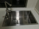 曼巴顿（MABATON） 6543C水槽4MM加厚304不锈钢手工水槽套餐台下大单槽 无台控-配107龙头 650x430x220mm 实拍图