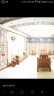 屯奇居（TQJ） 新中式木头客厅挂钟中国风扇形贝壳石英钟表欧式时钟卧室静音挂表 C款小号(64*50.5cm) 实拍图