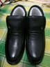 红蜻蜓男鞋棉鞋男士冬季加绒保暖皮鞋低帮男靴头层牛皮商务正装鞋子防滑 黑色 40 实拍图
