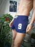 seobean希宾男士运动短裤男宽松休闲三分裤棉质吸汗透气马拉松跑步裤青年健身训练深蹲短裤潮款 深蓝色 L 实拍图